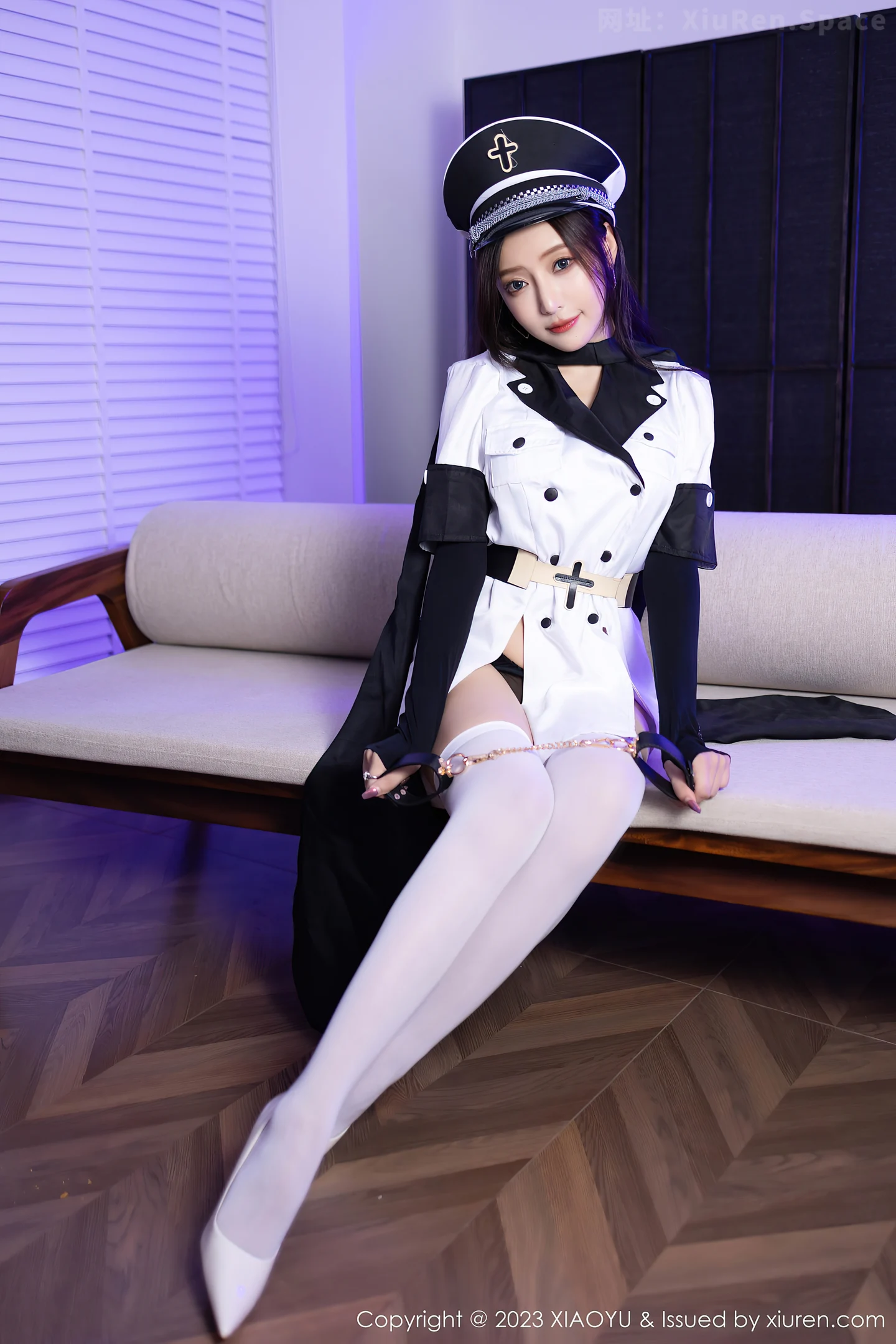 图片[3]-[XiaoYu画语界]Vol.1103 女神王馨瑶yanni白色水手制服露性感黑色内衣配白丝袜诱惑写真81P-秀人网官方网站